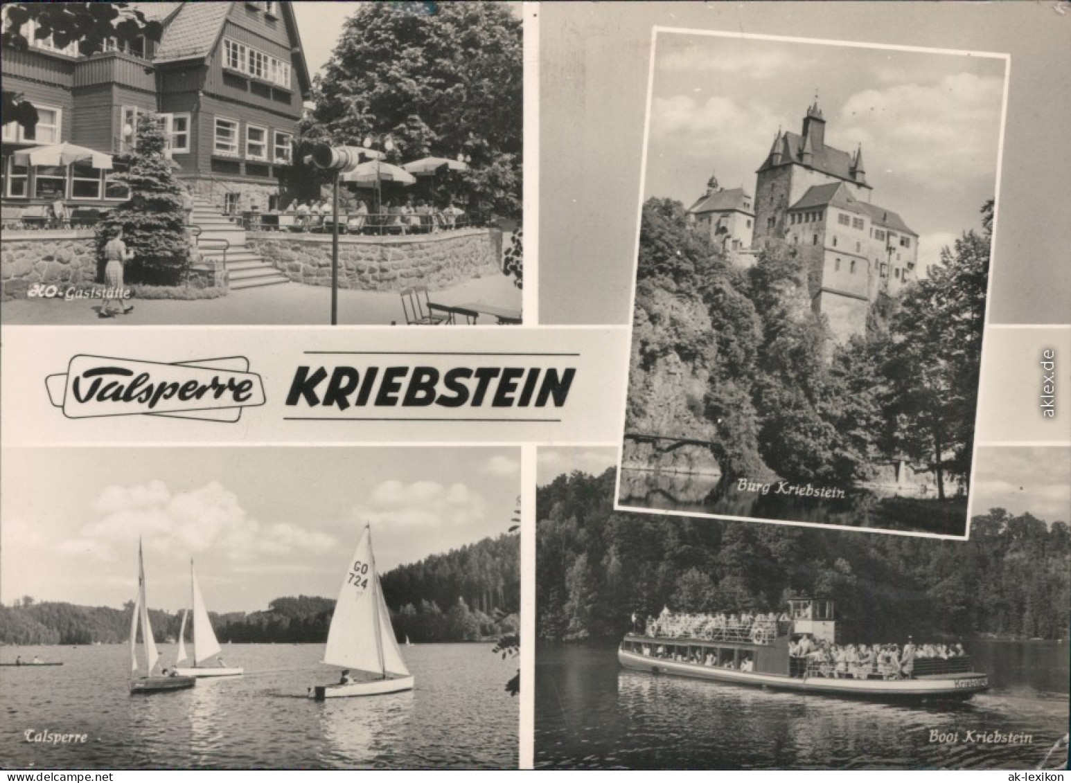 Lauenhain Mittweida Talsperre Kriebstein /   Boot 1965 - Mittweida