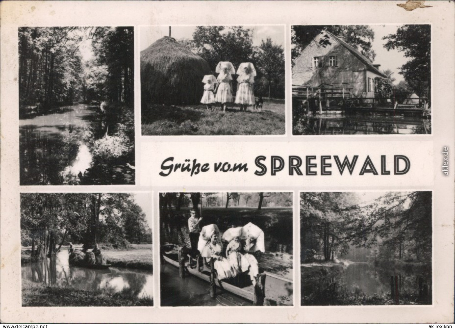 Ansichtskarte Lübbenau Spreewald Lubnjow Trachten Und Wasserstraßen 1968 - Sonstige & Ohne Zuordnung