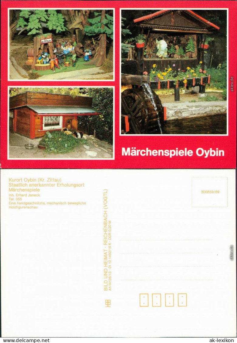 Oybin Märchenspiele - Märchenspiele - Handgeschnitzte    Holzfigurenschau 1989 - Oybin