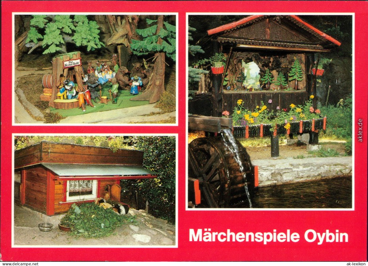 Oybin Märchenspiele - Märchenspiele - Handgeschnitzte    Holzfigurenschau 1989 - Oybin