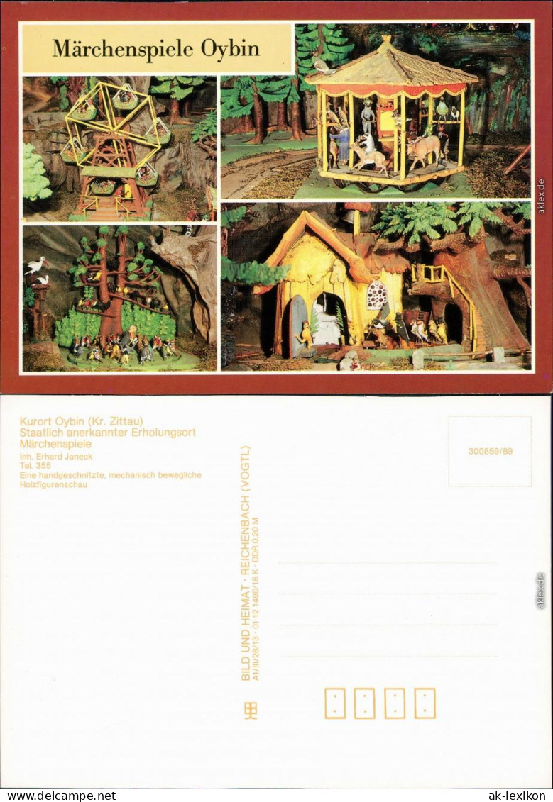 Oybin Märchenspiele - Handgeschnitzte Mechanische Bewegliche Holzfiguren 2 1989 - Oybin