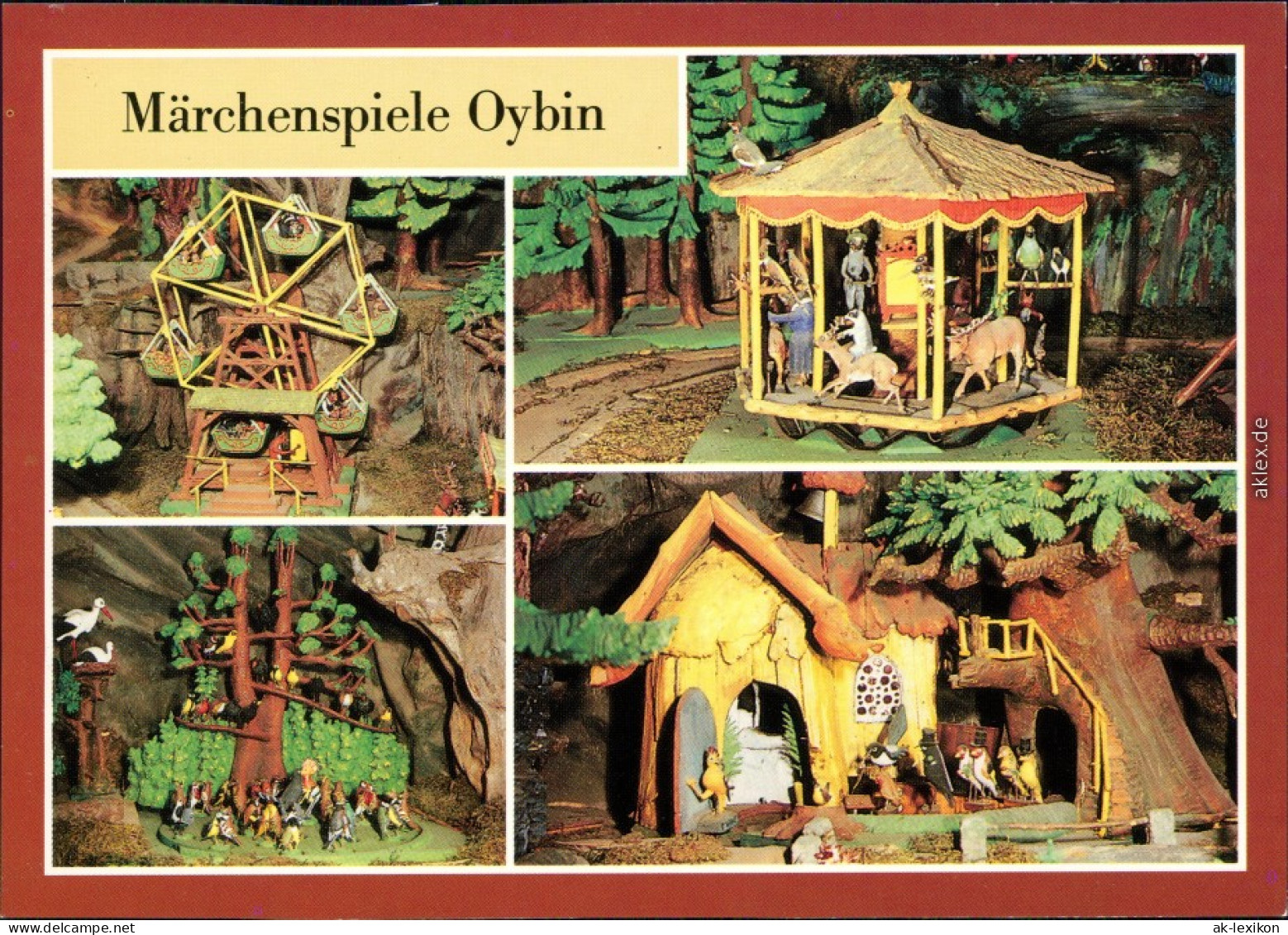 Oybin Märchenspiele - Handgeschnitzte Mechanische Bewegliche Holzfiguren 2 1989 - Oybin