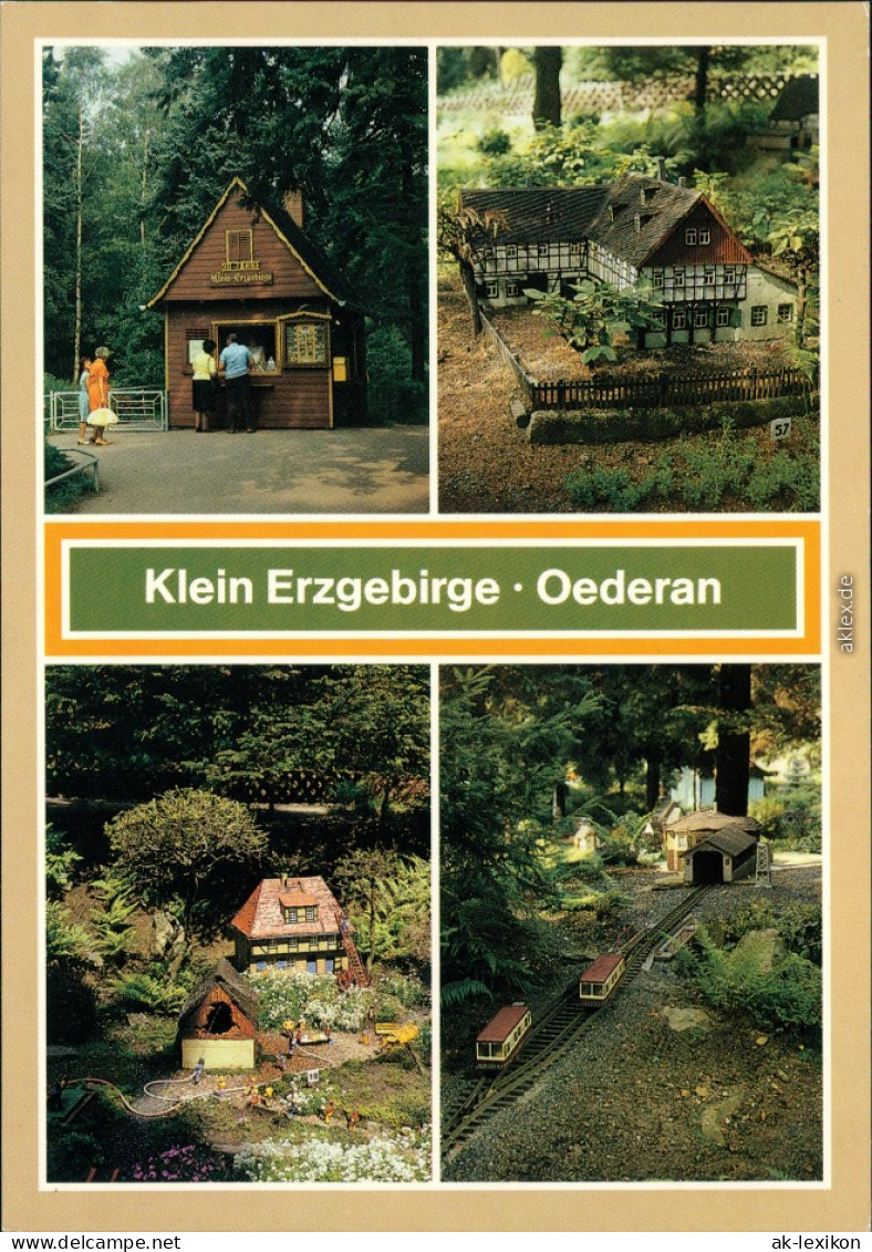 Oederan Miniaturpark Klein-Erzgebirge - Kassenhaus, Umgebindehaus 1988 - Oederan