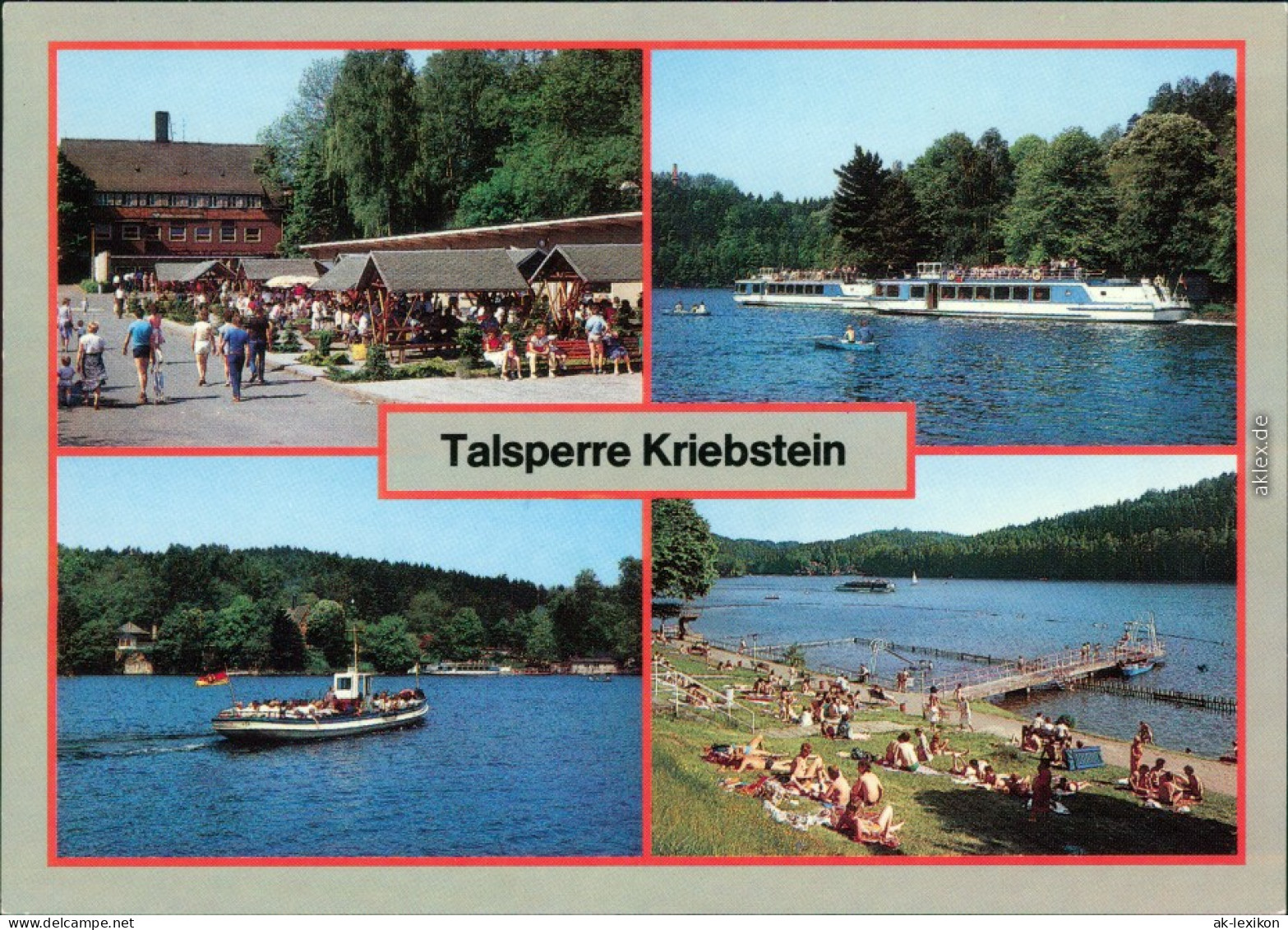 Lauenhain Mittweida Talsperre  OH-Gaststätte Talsperre Kriebstein,   1988 - Mittweida