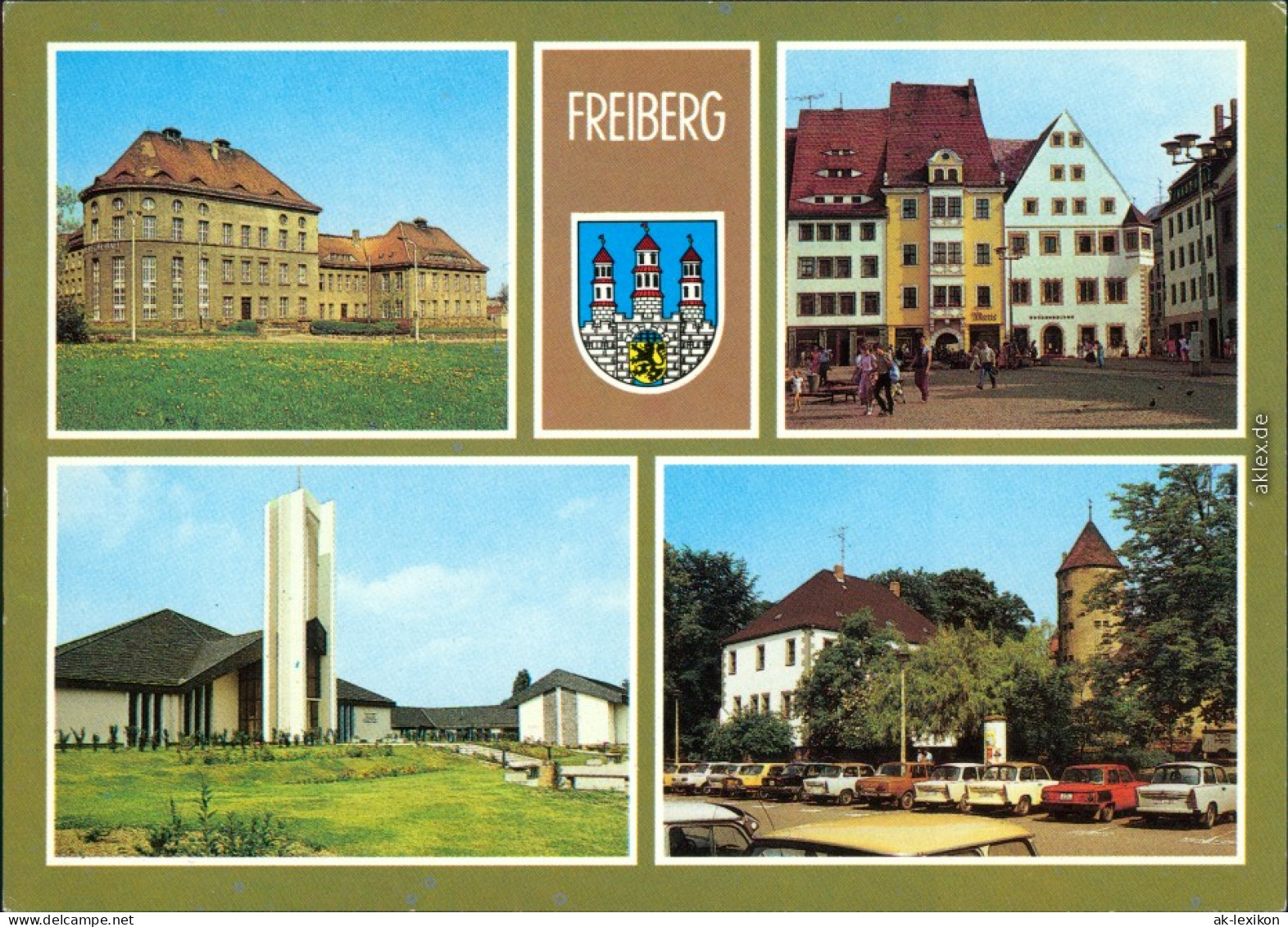 Freiberg (Sachsen) Bergmakademie - Karl-Kegel-Bau Tempel Im Neubaugebiet  1989 - Freiberg (Sachsen)