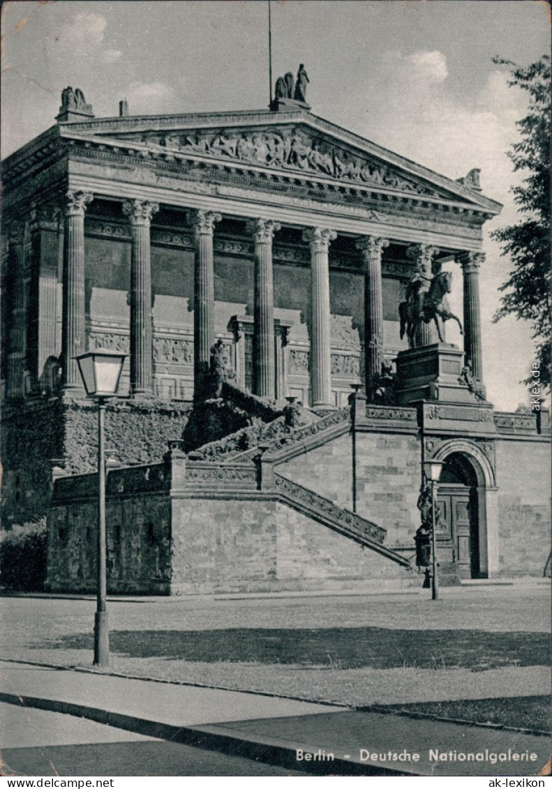 Ansichtskarte Berlin Deutsche Nationalgalerie 1958 - Autres & Non Classés