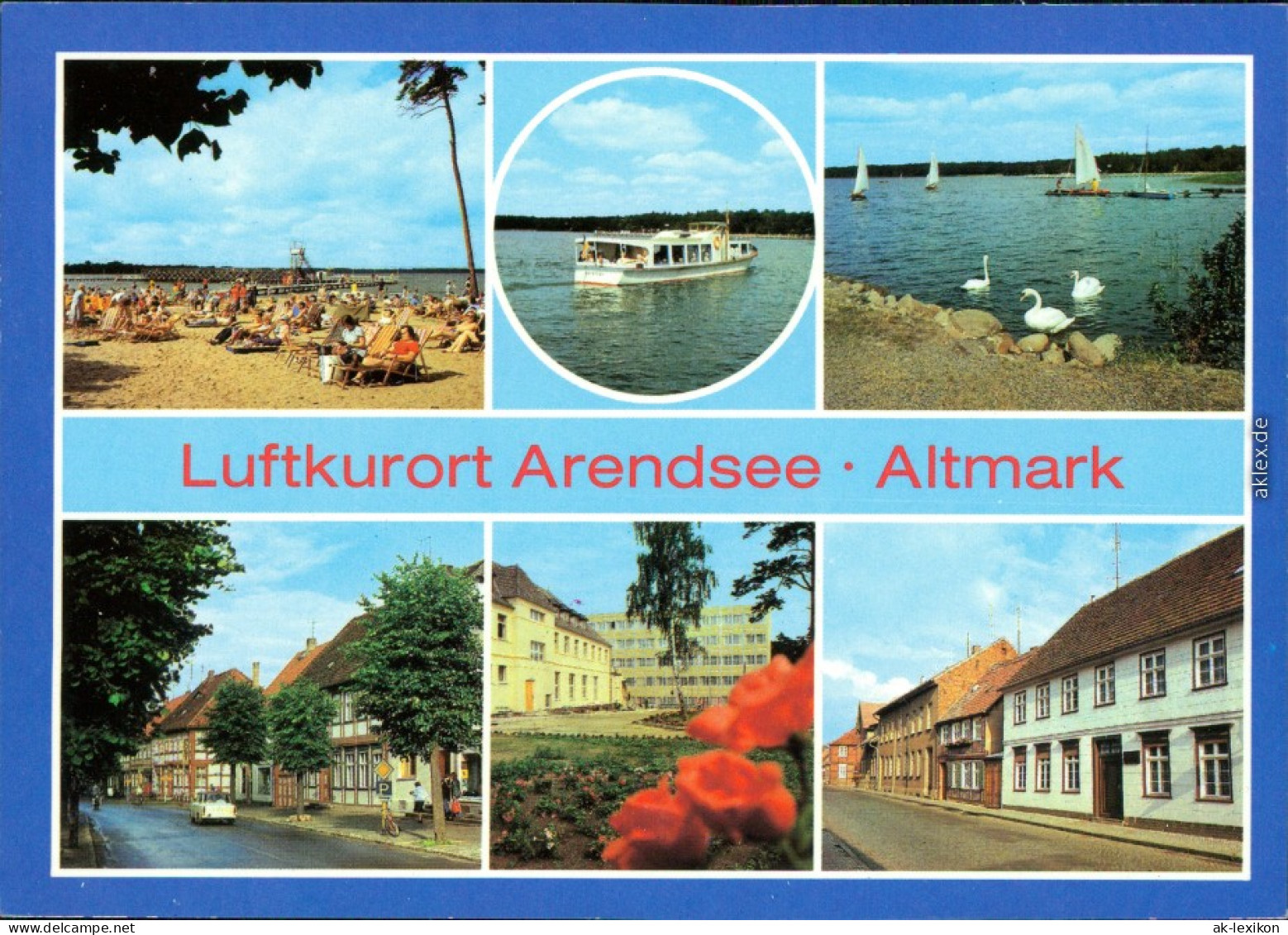 Arendsee/Uckermark Fahrgastschiff Friedensstraße,  Hohe-Warthe-Straße 1982 - Sonstige & Ohne Zuordnung