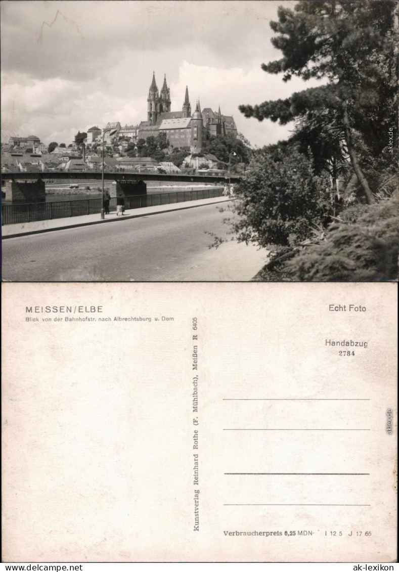 Ansichtskarte Meißen Blick Zum Dom 1965 - Meissen