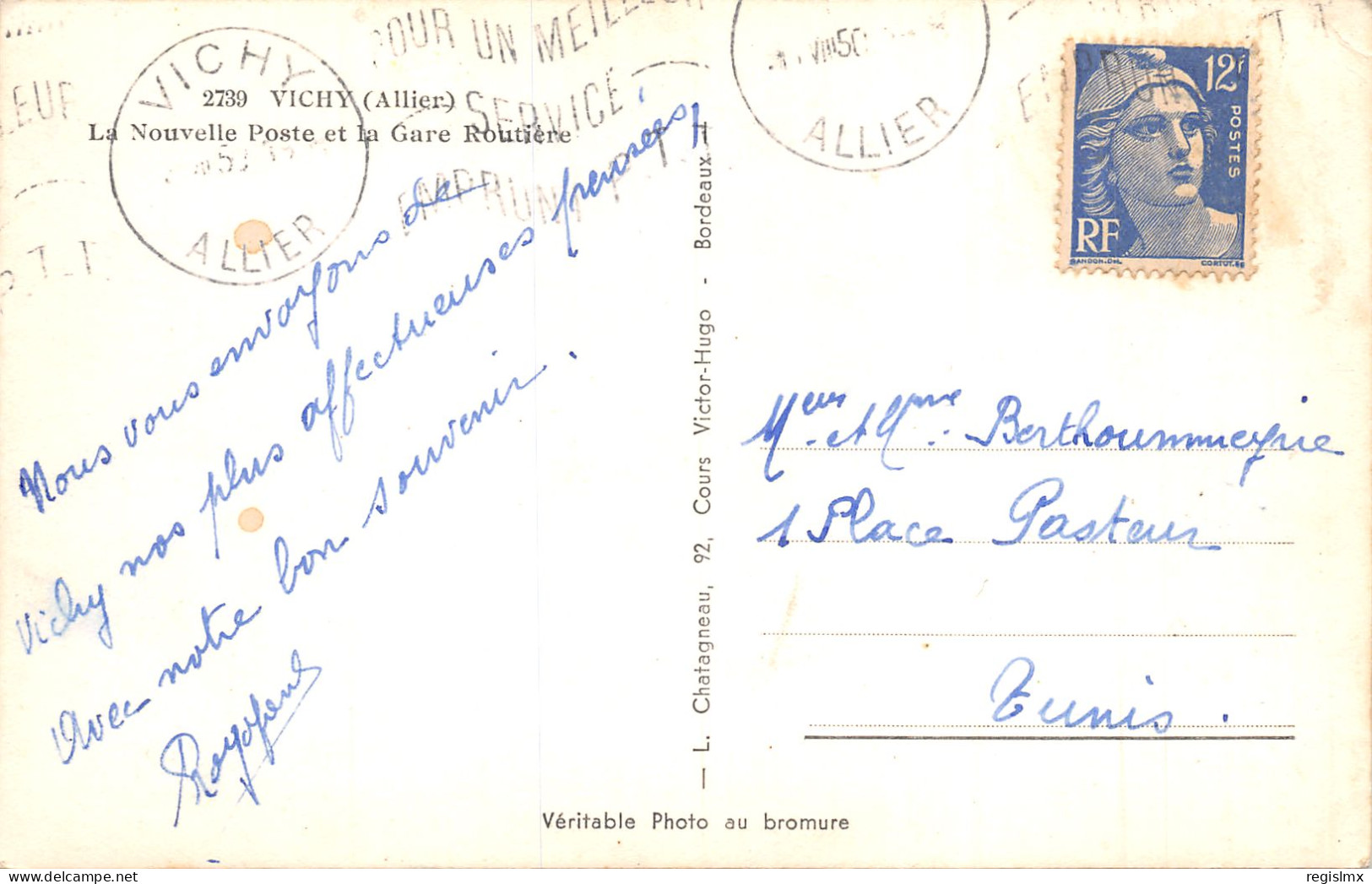 3-VICHY-N°350-B/0165 - Vichy