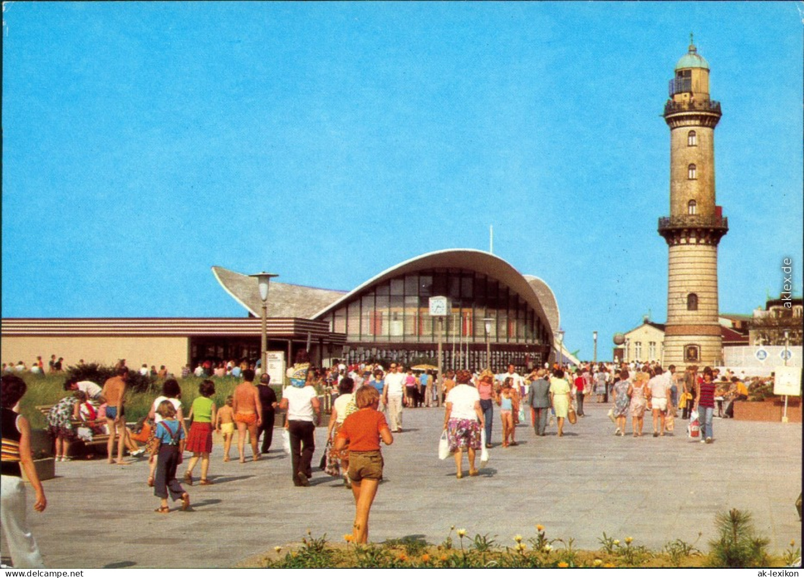 Ansichtskarte Warnemünde-Rostock Gaststätte Teepott Und Leuchtturm 1982 - Rostock