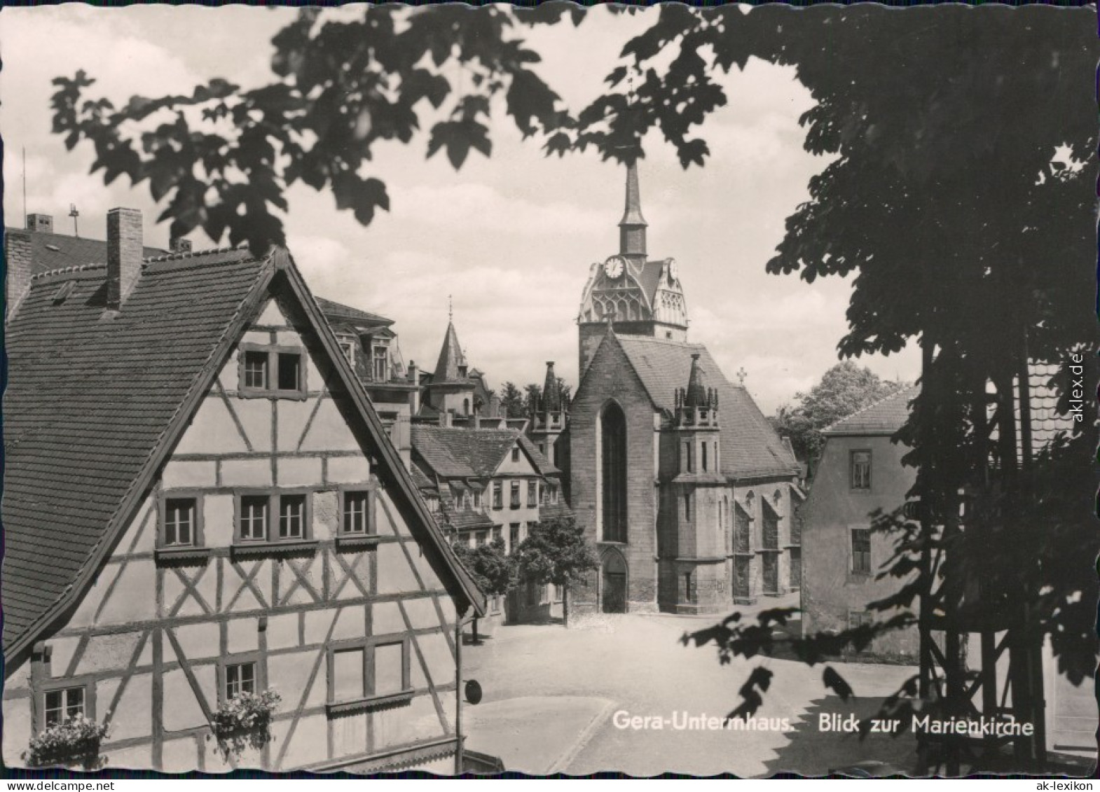 Ansichtskarte Untermhaus-Gera Marienkirche 1968 - Gera