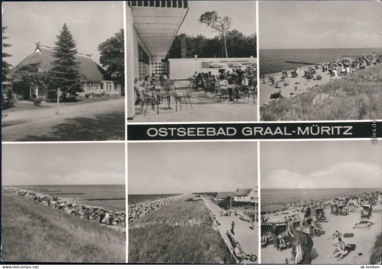 Graal-Müritz Gaststätte,  Strand Mit Vielen Gästen Und Strandkörben 1983 - Graal-Müritz