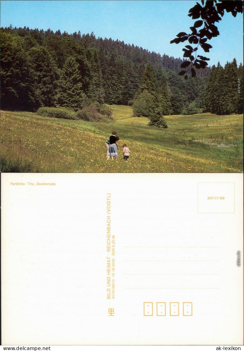 Ansichtskarte  Mutter Mit Kindern Auf Wiese Und Wald 1989 - Unclassified