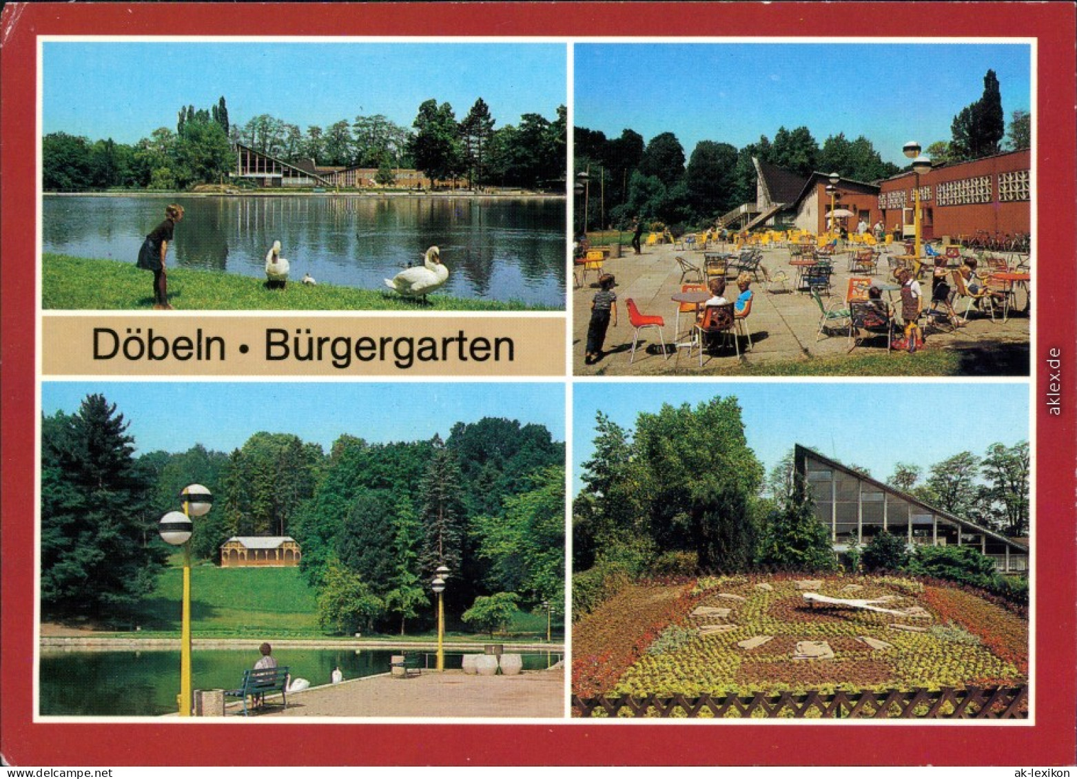 Ansichtskarte Döbeln Bürgergarten 1986 - Doebeln