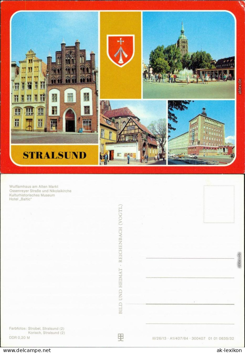Stralsund Wulflamhaus Am Alten Markt, Ossenreyer Straße   1984 - Stralsund