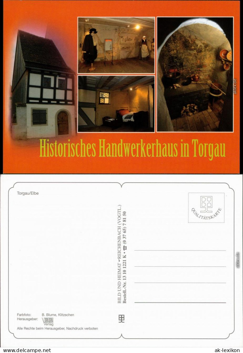 Ansichtskarte Torgau Historisches Handwerkshaus 1995 - Torgau