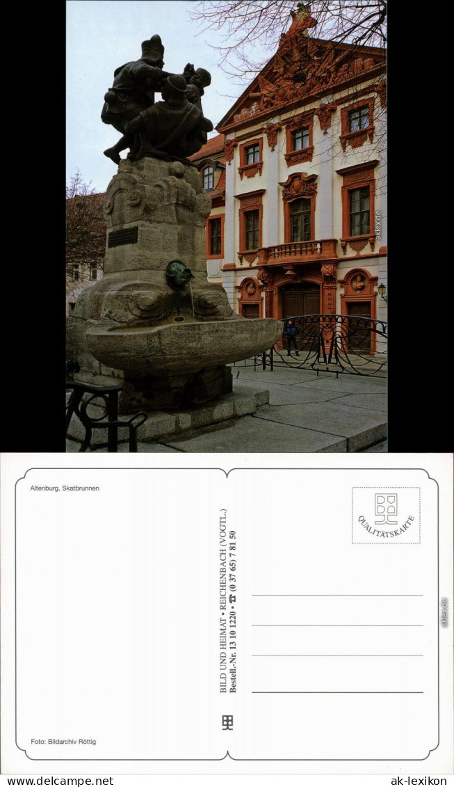 Ansichtskarte Altenburg Skatbrunnen 1995 - Altenburg