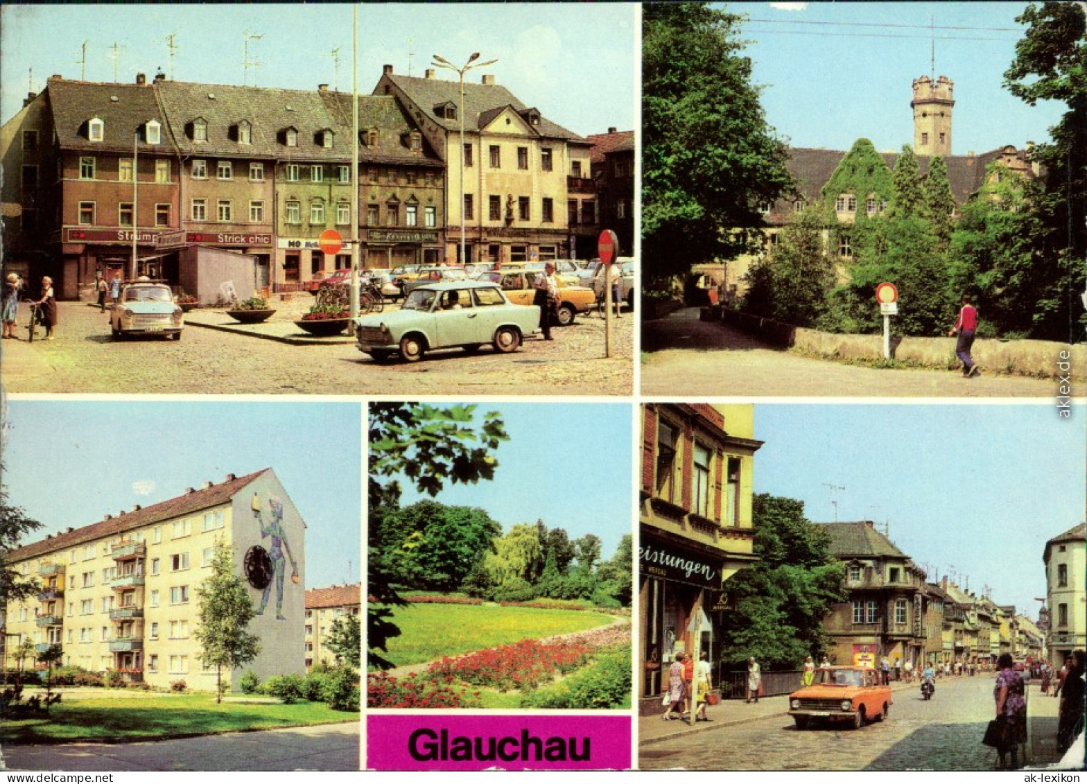 Glauchau Markt Forderglauchau, Straße Der Jugend  Dr.-Friedrich-Straße 1980 - Glauchau