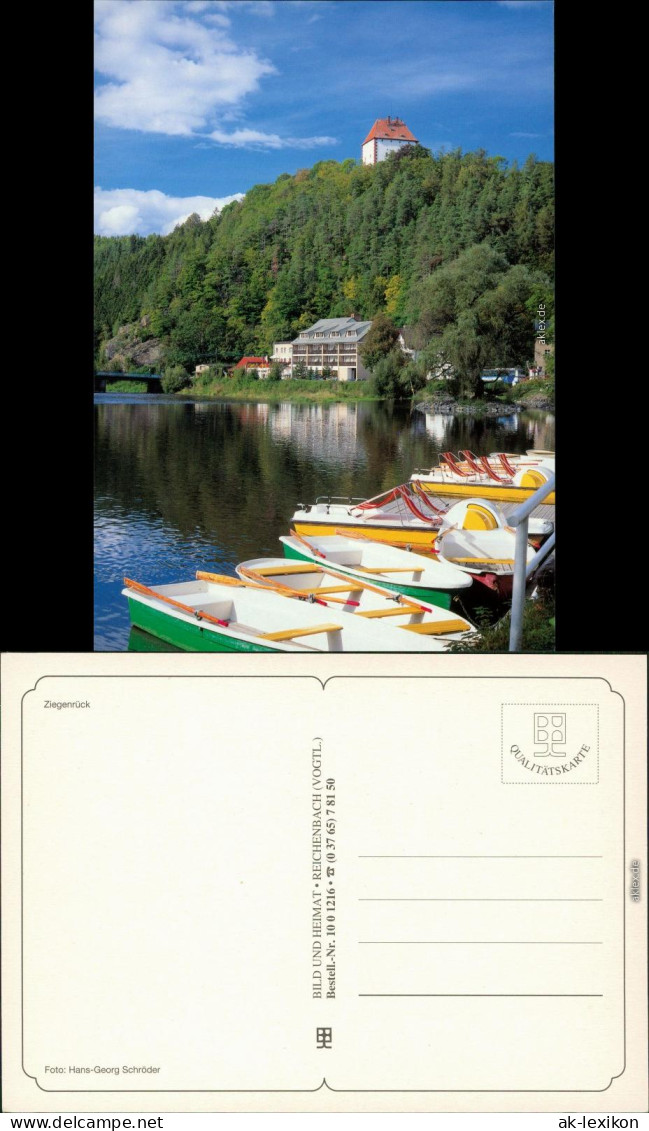 Ansichtskarte Ziegenrück&#47;Saale Panorama-Ansicht 1995 - Ziegenrück