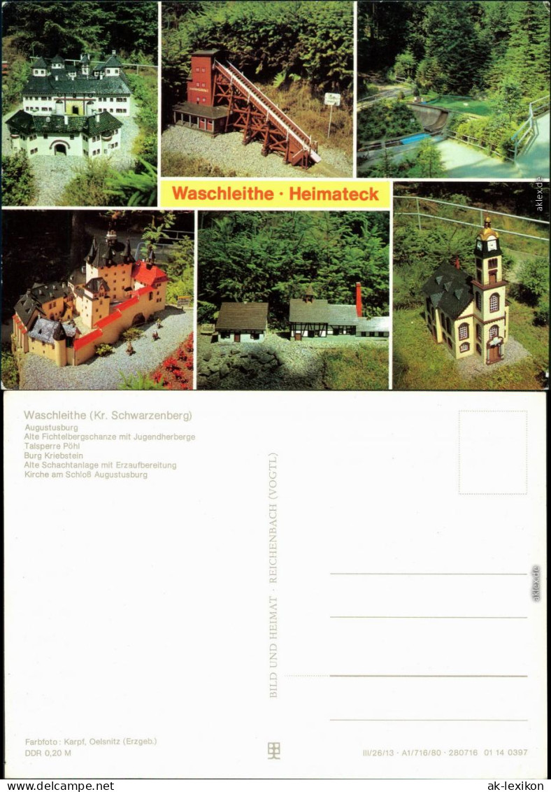 Waschleithe-Grünhain-Beierfeld Augustusburg, Alte Fichtelbergschanze   1984 - Gruenhain