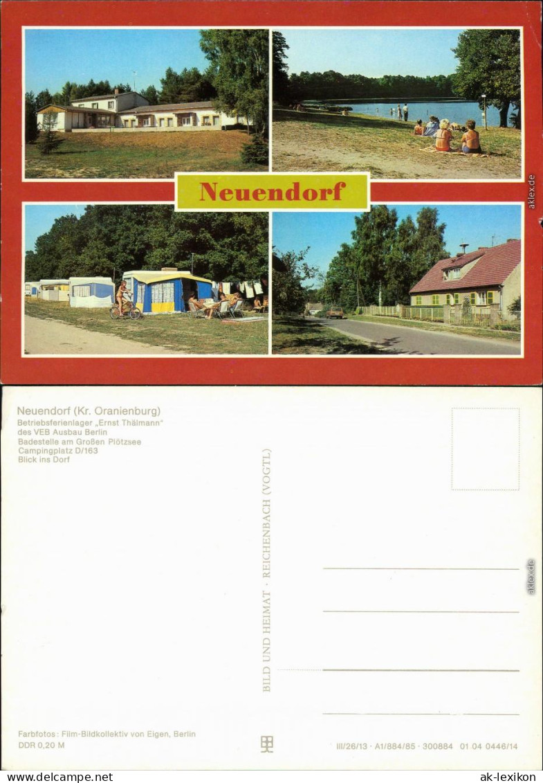 Rietz Neuendorf Betriebsferienlager Des VEB, Badestelle,   1985 - Rietz-Neuendorf