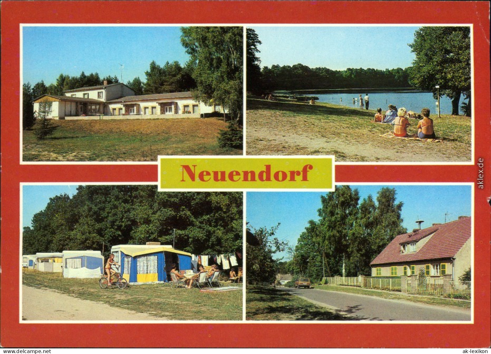 Rietz Neuendorf Betriebsferienlager Des VEB, Badestelle,   1985 - Rietz-Neuendorf
