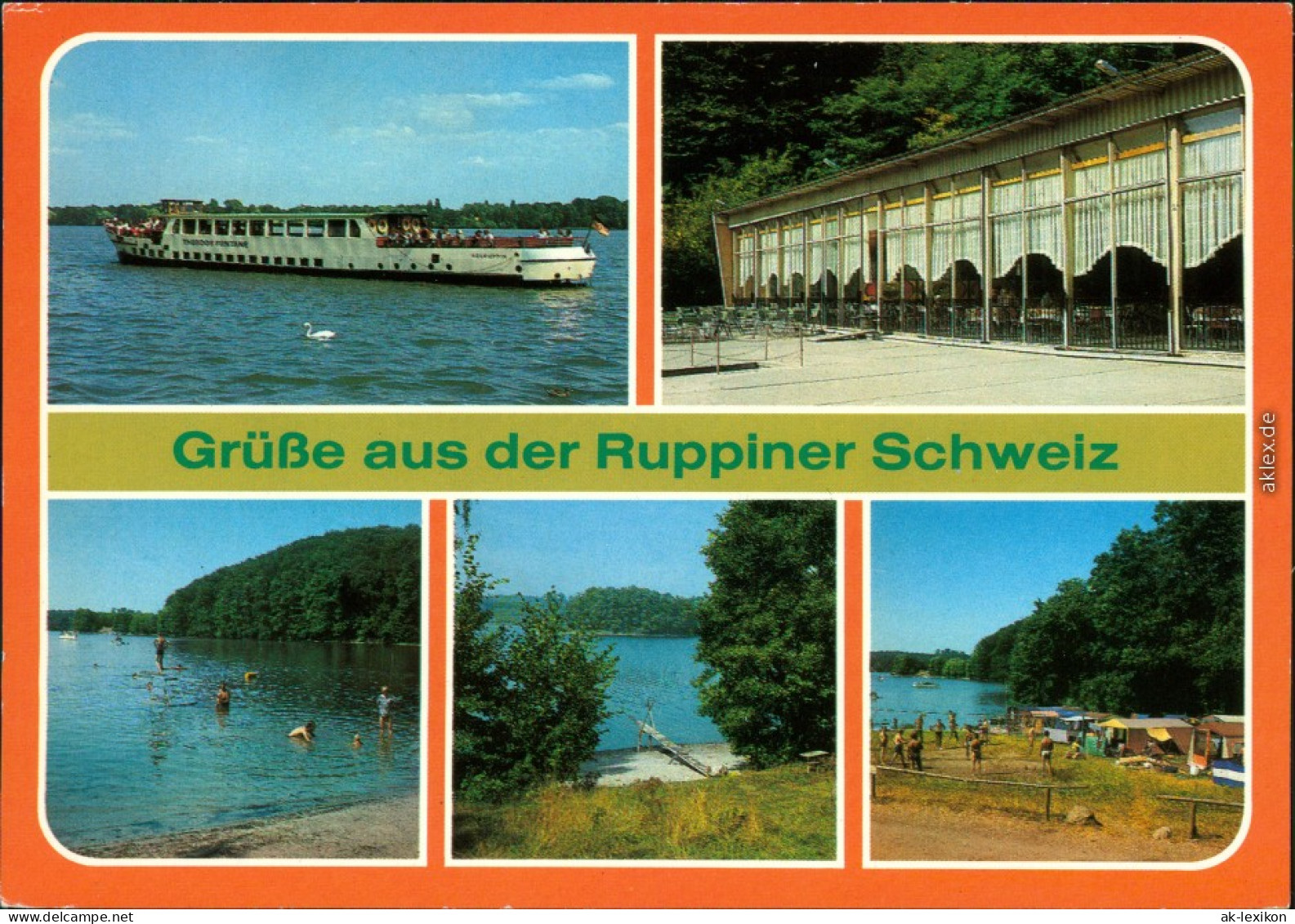 Neuruppin MS Theodor Fontane Auf Dem Ruppiner See, Konsum-Gaststätte  1985 - Neuruppin