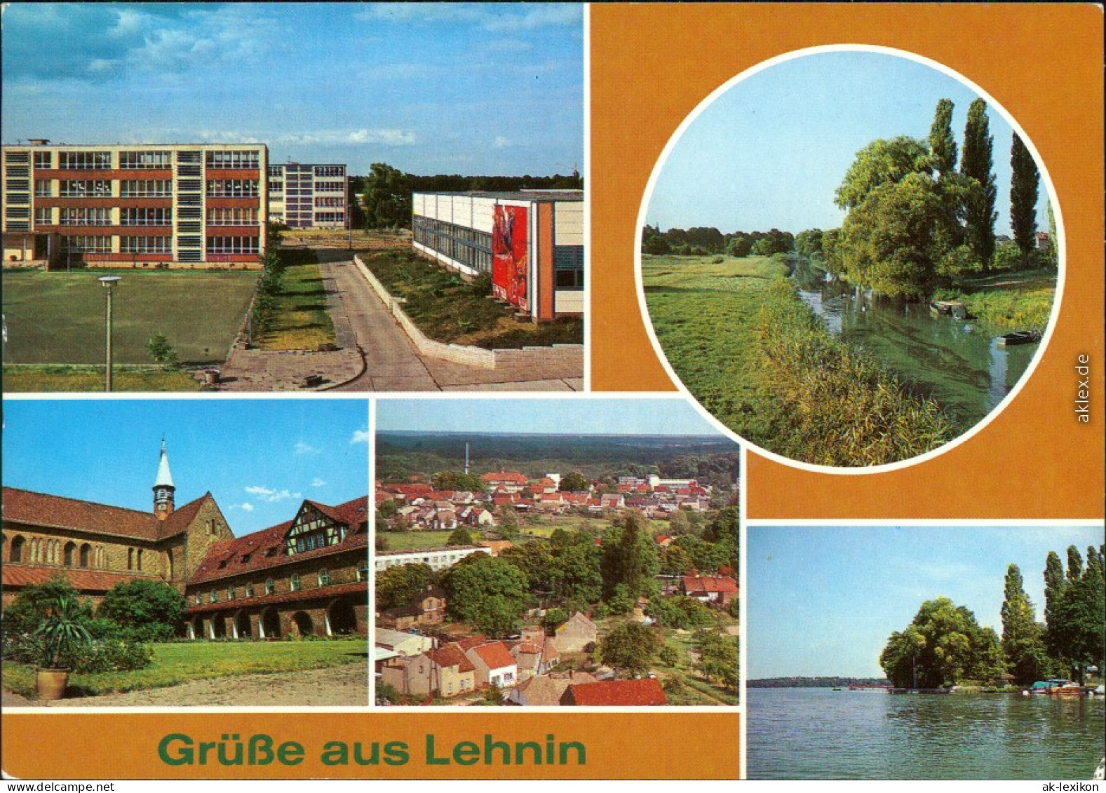 Lehnin Kloster Lehnin Neuer Schulkomplex, Schiffergraben,   1986 - Lehnin