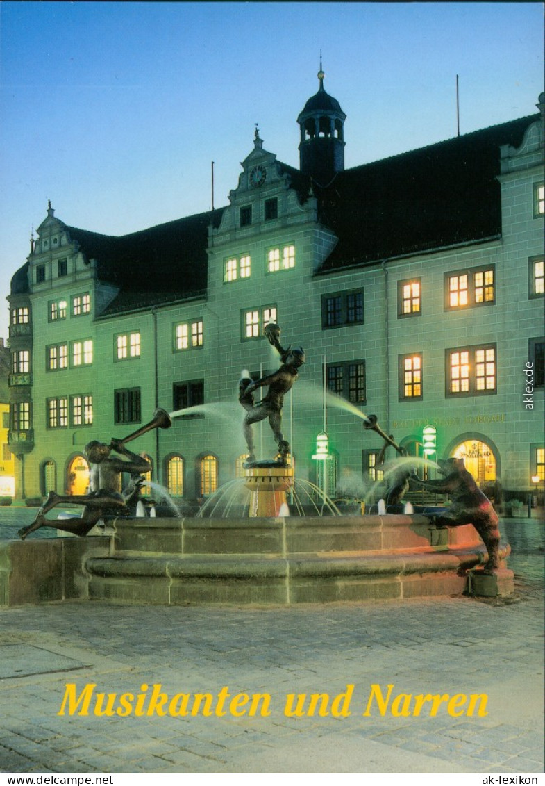 Ansichtskarte Torgau Marktbrunnen 1995 - Torgau