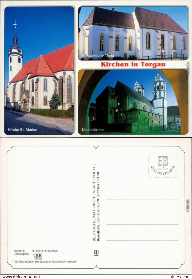 Torgau Stadtkirche/St.-Marien-Kirche, Altagskirche / Aula, Nikolaikirche 1995 - Torgau