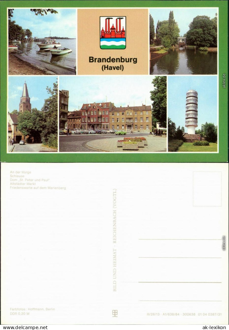 Brandenburg An Der Havel An Der MAlge, Schleuse, Dom St. Peter Und Paul, 1984 - Brandenburg
