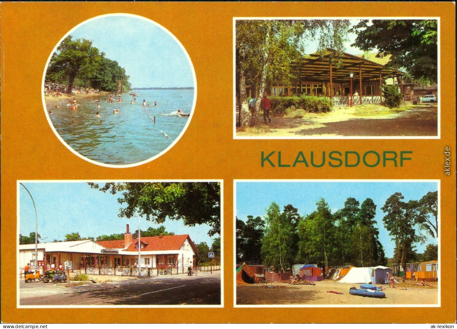 Klausdorf Mellensee   Strandgaststätte, Einkaufszetrum, Zeltplatz  1983 - Klausdorf