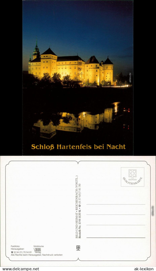 Ansichtskarte Torgau Schloss Hartenfels Bei Nacht 1995 - Torgau