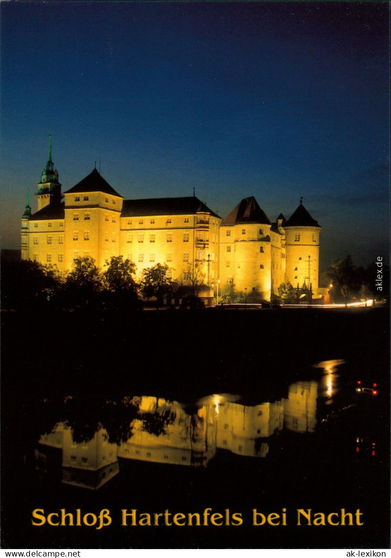 Ansichtskarte Torgau Schloss Hartenfels Bei Nacht 1995 - Torgau