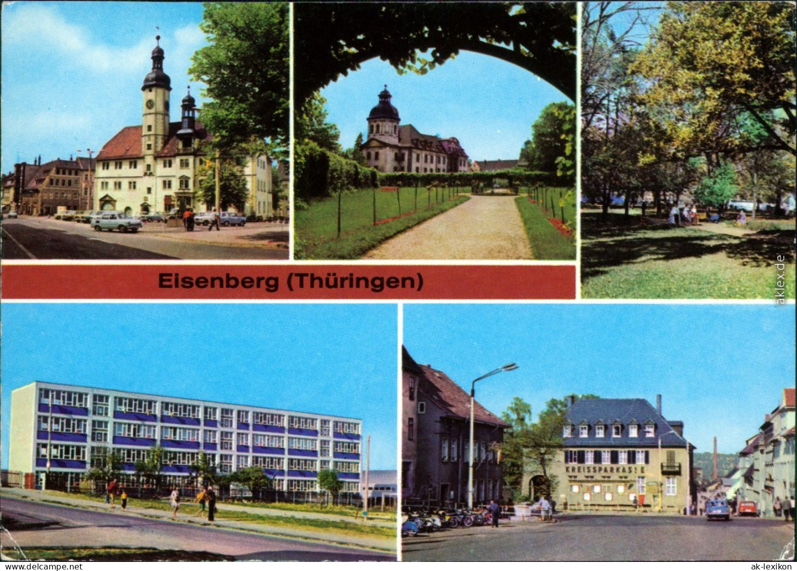 Eisenberg (Thüringen) Neue Schule Im Neubaugebiet, Ernst-Thälmann-Platz 1980 - Eisenberg