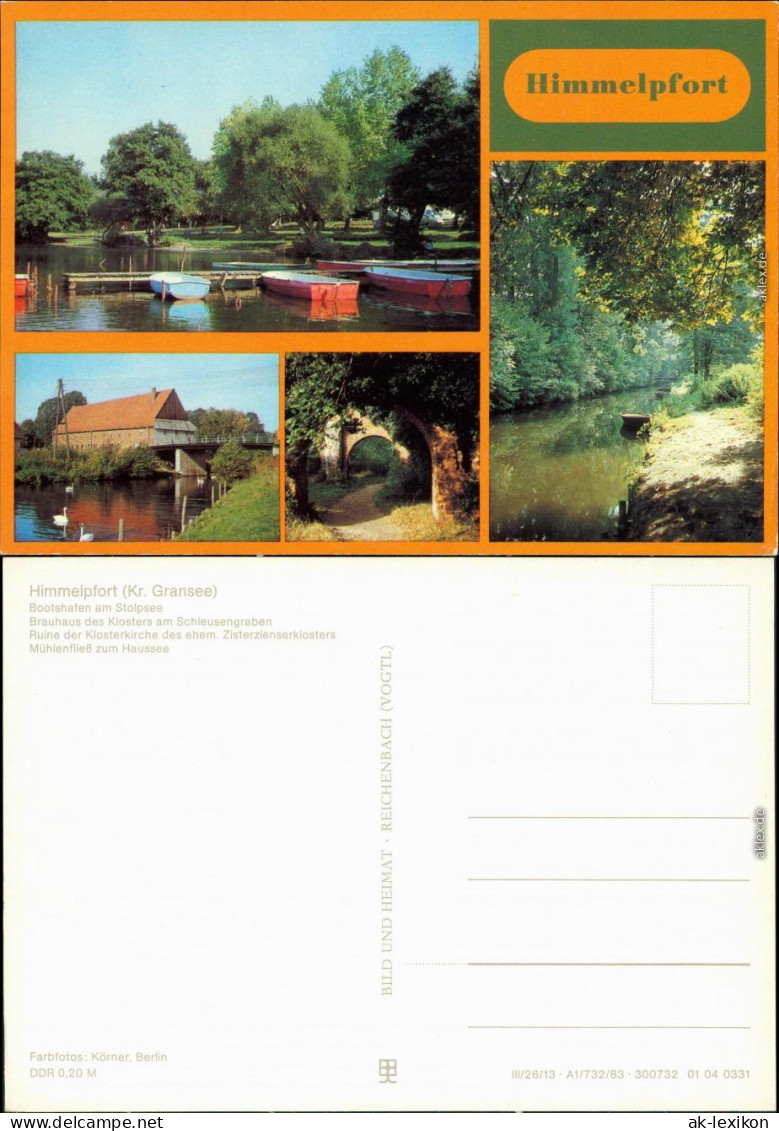 Himmelpfort Fürstenberg/Havel Bootshafen Am Stolpsee, Braunhaus  Kloster   1983 - Fürstenberg