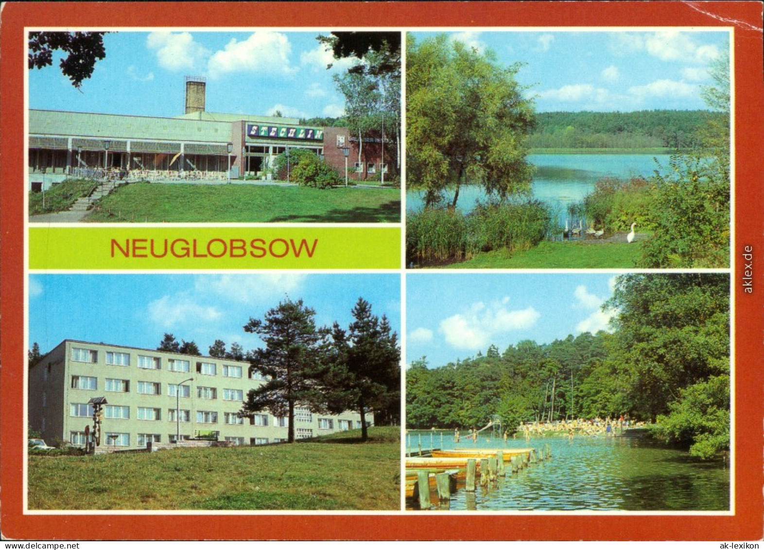 Neuglobsow Stechlin FDGB-Erholungsheim   Dagow-See, Urlauberwohnheim   1983 - Neuglobsow