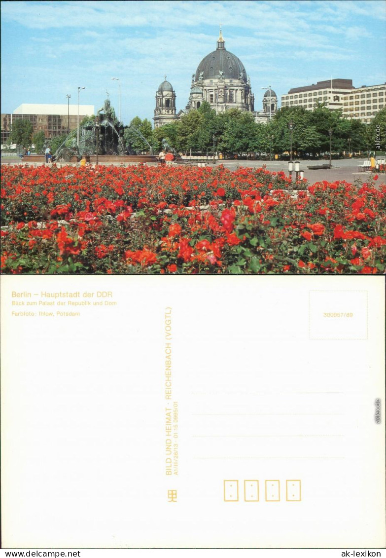 Ansichtskarte Mitte-Berlin Palast Der Republik Und Dom 1989 - Mitte
