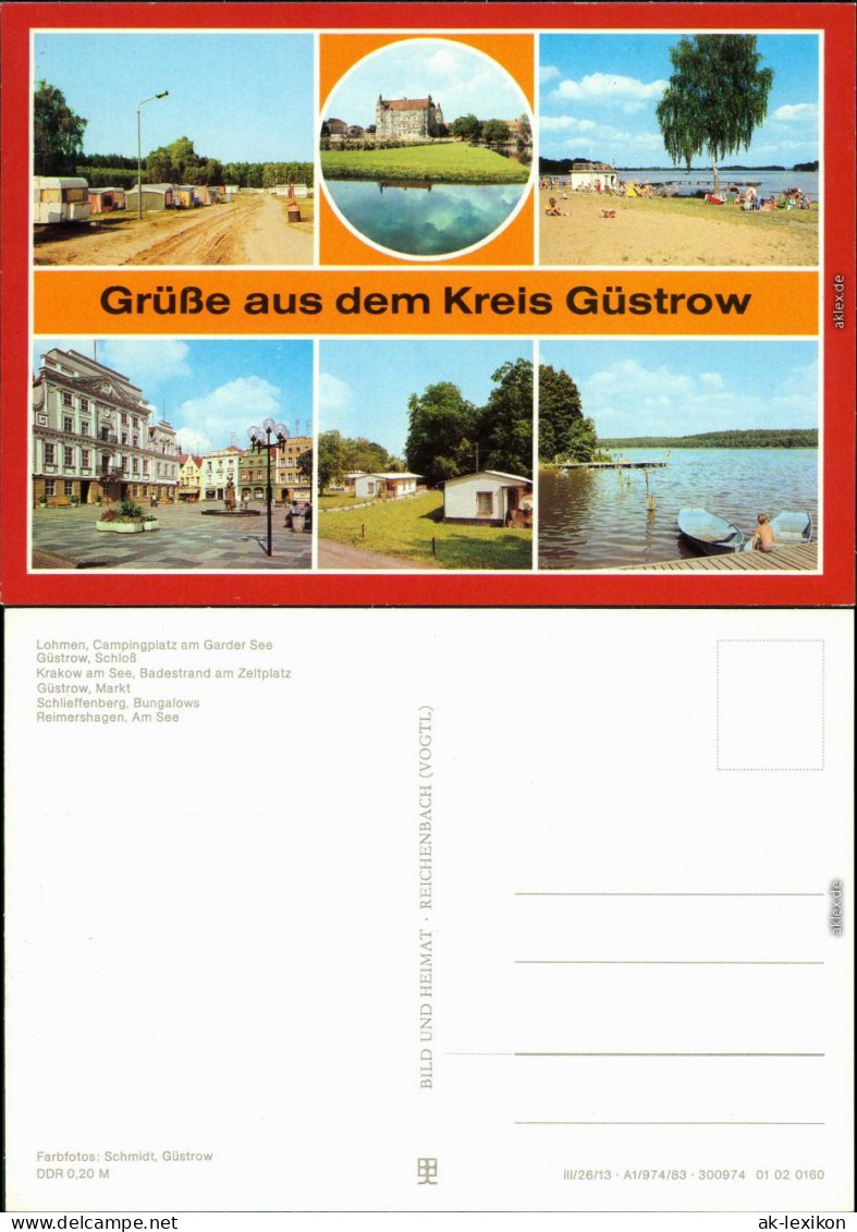 Güstrow Lohmen - Campingplatz Am Garder See, Zeltplatz Uvm. 1983 - Guestrow