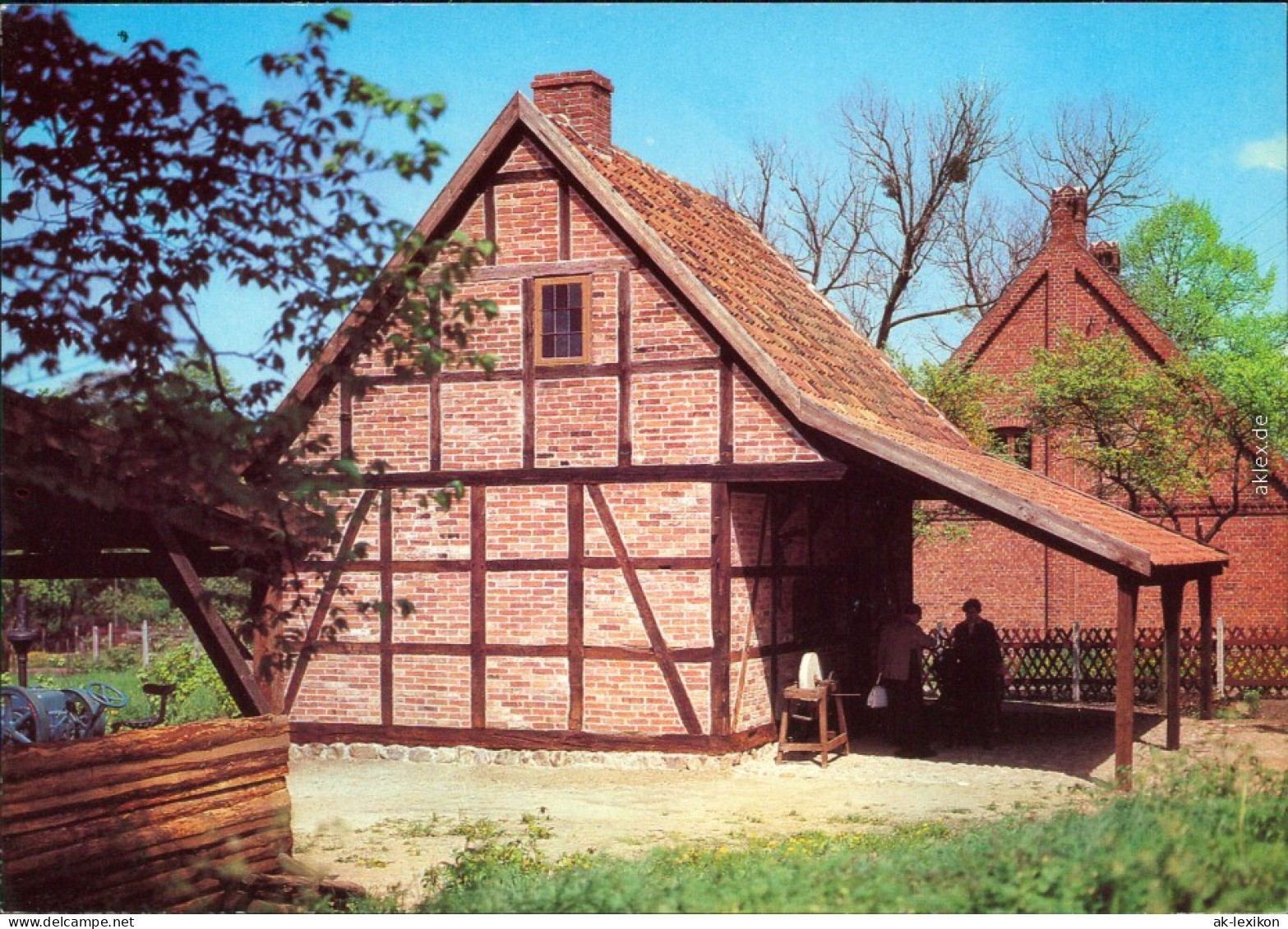 Ansichtskarte Mueß-Schwerin Freilichtmuseum - Dorfschmiede (18./19. Jh.) 1983 - Schwerin