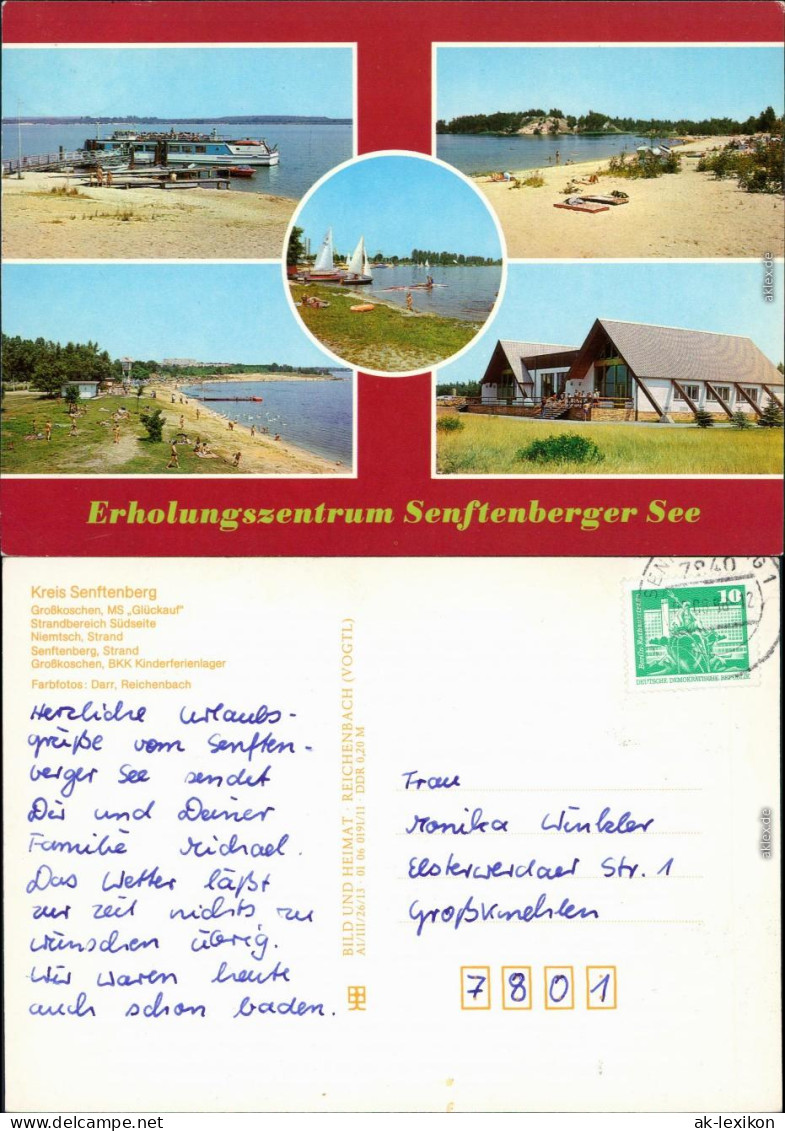 Senftenberg (Niederlausitz) Erholungszentrum Senftenberger See: Strand,   1988 - Senftenberg