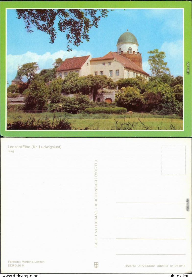 Ansichtskarte Lenzen (Elbe) Burg 1982 - Lenzen