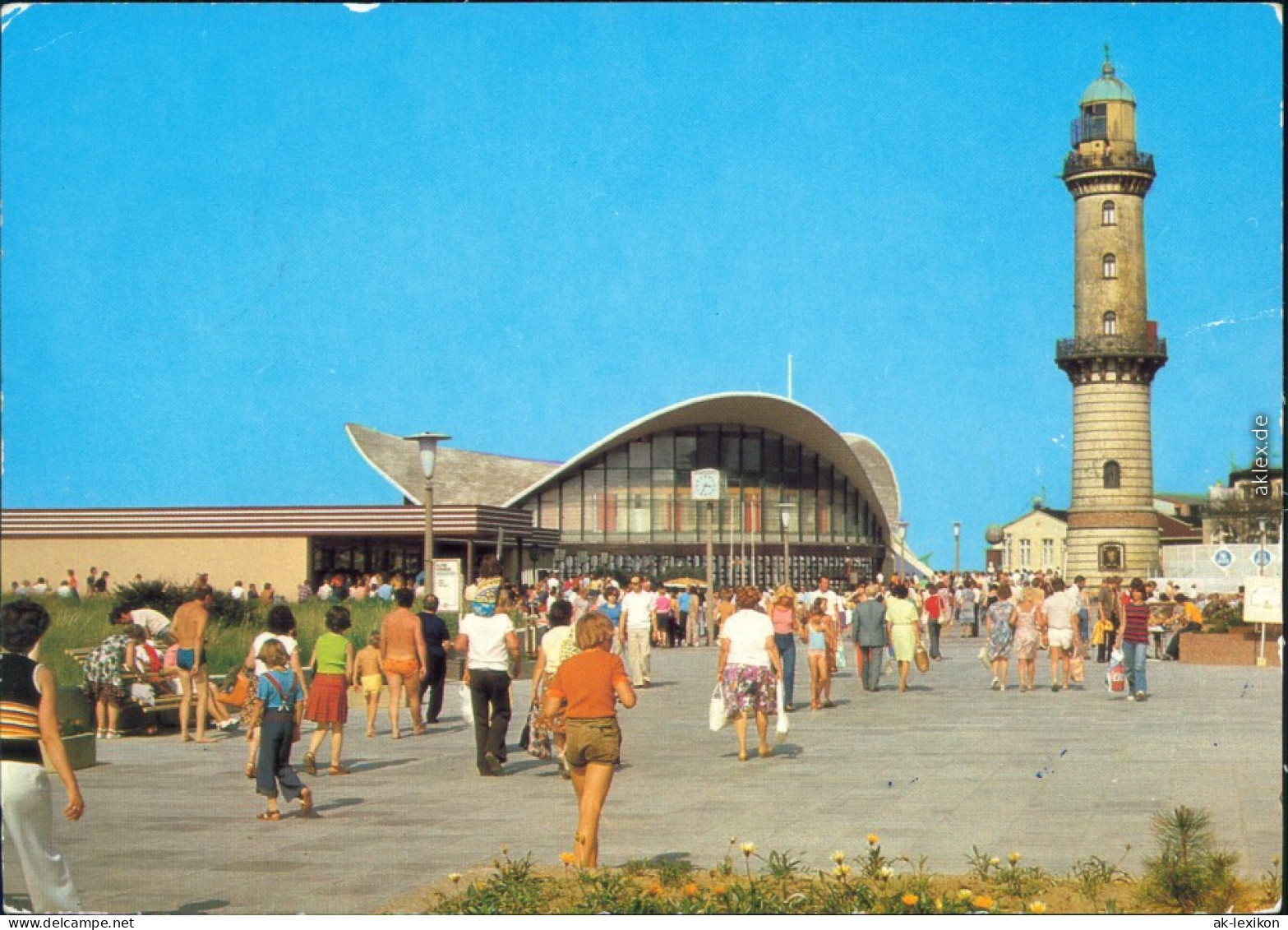 Ansichtskarte Warnemünde-Rostock Gaststätte Teepott Und Leuchtturm 1982 - Rostock