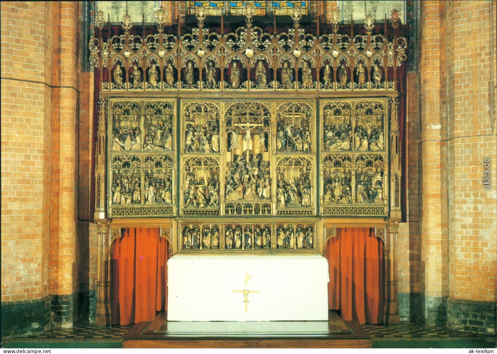 Güstrow Pfarrkirche - Altar - Schnitzseite (Jan Bormann, 1522) 1988 - Güstrow
