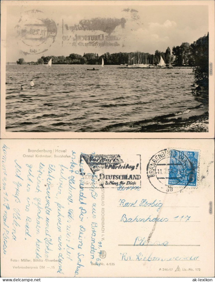 Kirchmöser-Brandenburg An Der Havel Möser See - Bootsliegeplatz 1957 - Brandenburg