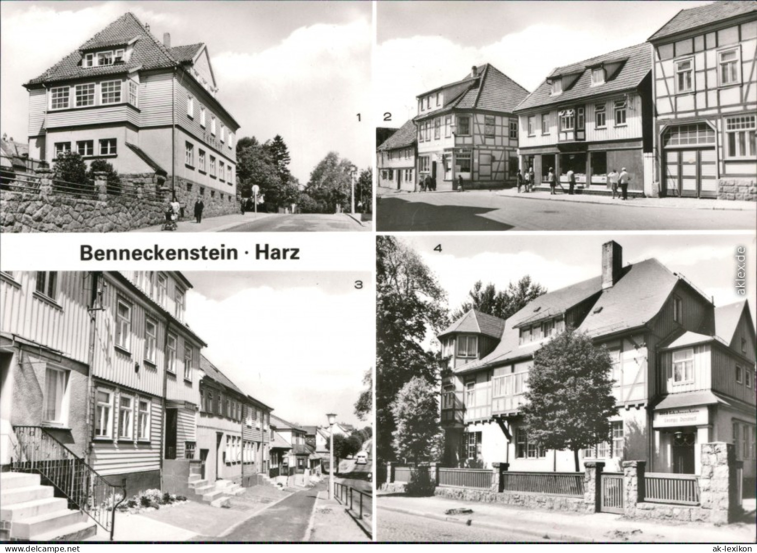 Benneckenstein Postamt, Oberstadt Bergstraße FDGB-Erholungsheim  Dimitroff 1982 - Sonstige & Ohne Zuordnung