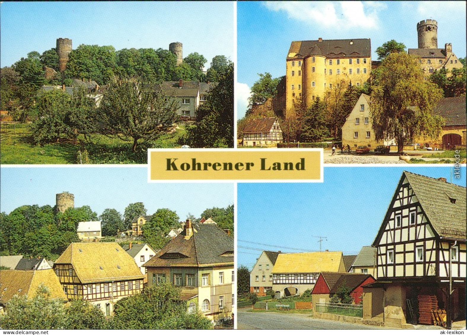 Altmörbitz Burgruine, Burg Gnandstein, Töpfermuseum, Schmiede 1989 - Kohren-Sahlis