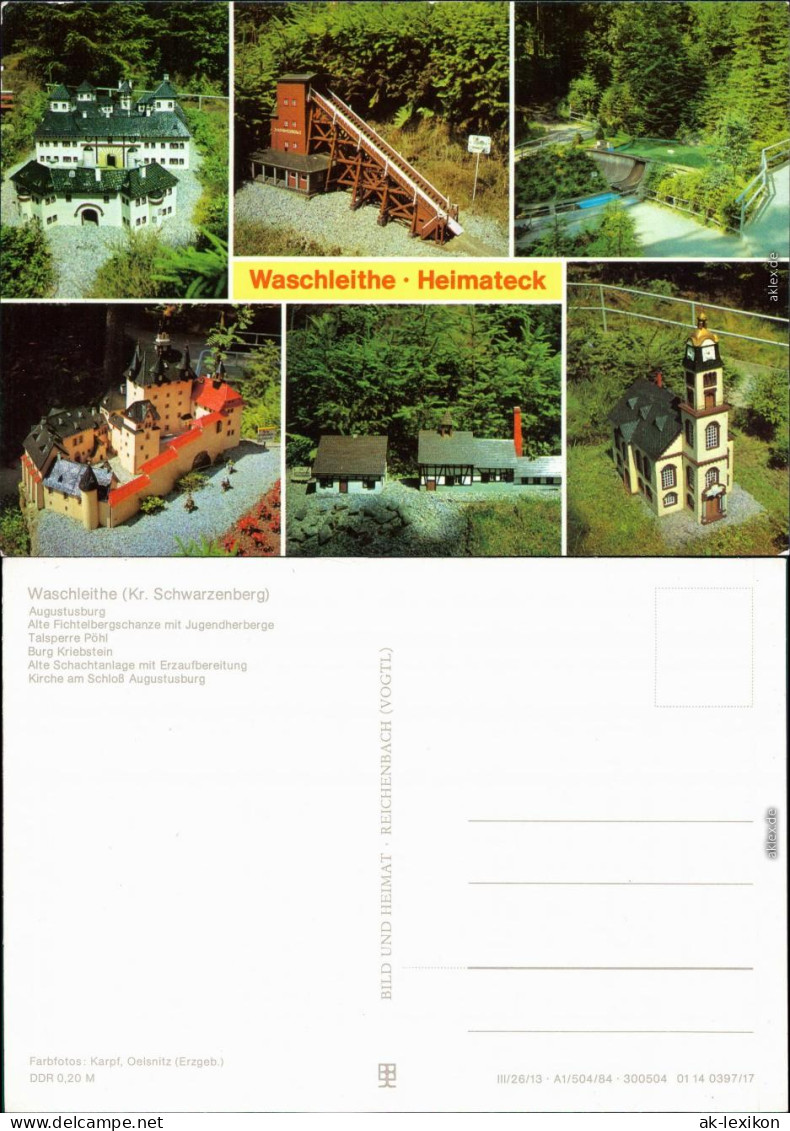 Waschleithe-Grünhain-Beierfeld Augustusburg, Alte Fichtelbergschanze    1984 - Grünhain