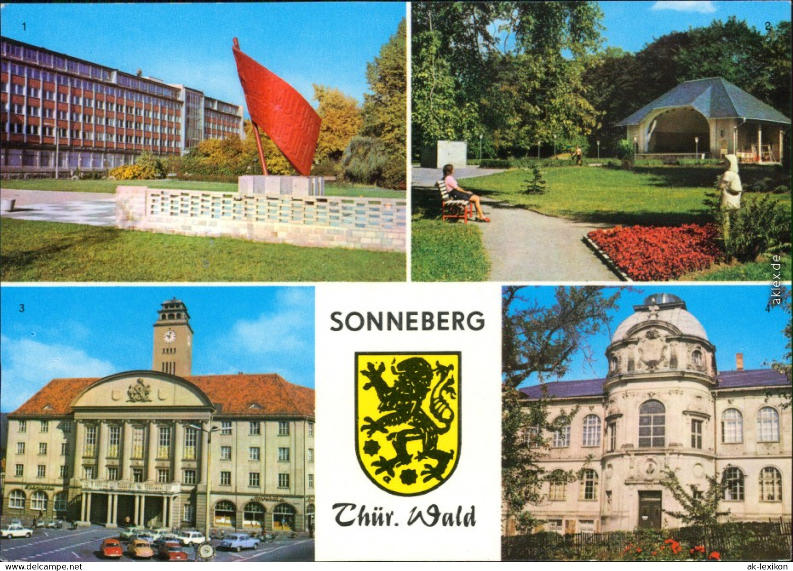 Sonneberg Ehrenmal, Stadtpark, Rathaus, Deutsches Spielzeugmuseum 1976 - Sonneberg