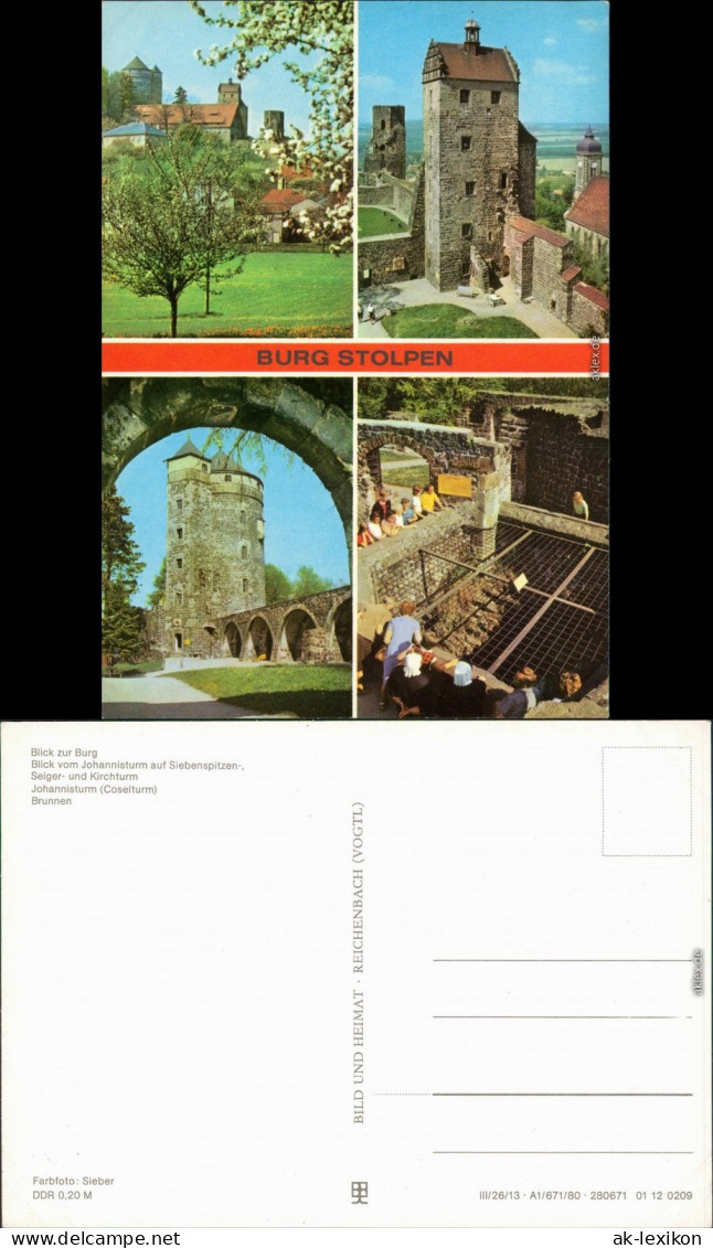 Ansichtskarte Stolpen Ansichten Der Burg Stolpen 1980 - Stolpen